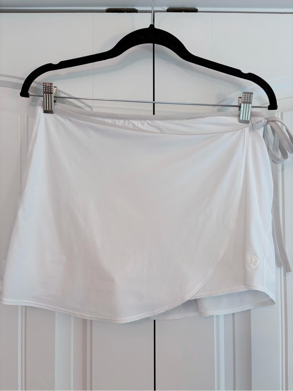 Lululemon White Wrap Front Mid-Rise Tennis Skort Skirt Women's Size Medium